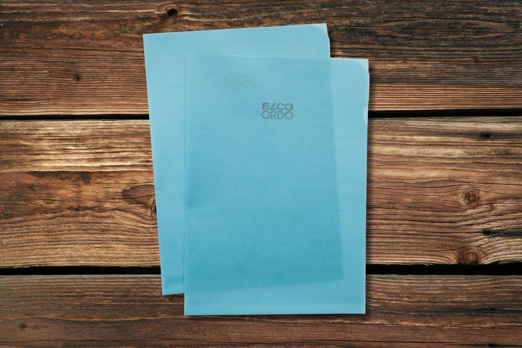 Ordnungsmappen 220x310 mm Transparent Blau 80 g/qm